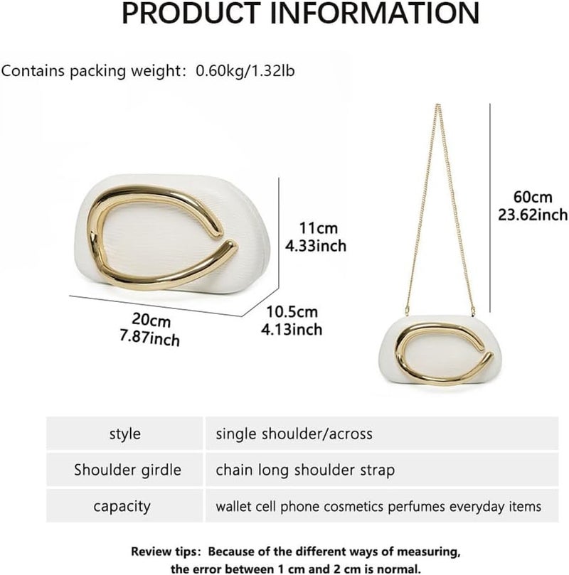 CUXVA Acrylic Clutch Purse for Women Classic Round Acrylic Evening Handbag Vintage Metal Handlebars Bag for Wedding Party Prom - Image 3